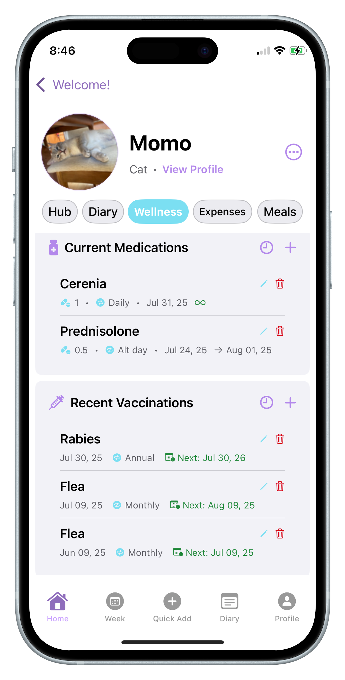wellness screenshot